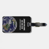 Full Earth toont verschillende tropische Storm sys Bagagelabel (Achterkant horizontaal)