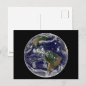 Full Earth toont verschillende tropische Storm sys Briefkaart (Voorkant / Achterkant)