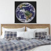Full Earth toont verschillende tropische Storm sys Canvas Afdruk (Insitu (Slaapkamer))