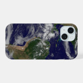 Full Earth toont verschillende tropische Storm sys iPhone 15 Case (Achterkant horizontaal)