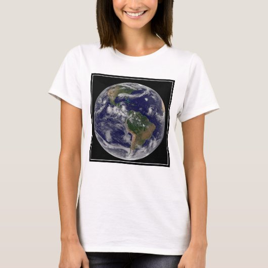Full Earth toont verschillende tropische Storm sys T-shirt (Voorkant)