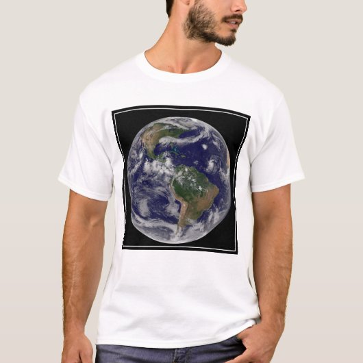 Full Earth toont verschillende tropische Storm sys T-shirt (Voorkant)