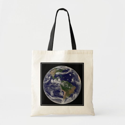 Full Earth toont verschillende tropische Storm sys Tote Bag (Voorkant)