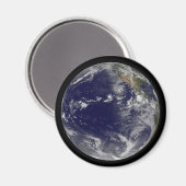 Full Earth toont verschillende tropische Stormen. Magneet (Voorkant / Achterkant)