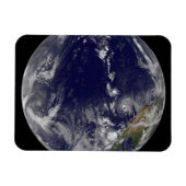 Full Earth toont verschillende tropische Stormen. Magneet (Horizontaal)