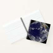 Full Earth toont verschillende tropische Stormen. Notitieboek (Binnen)