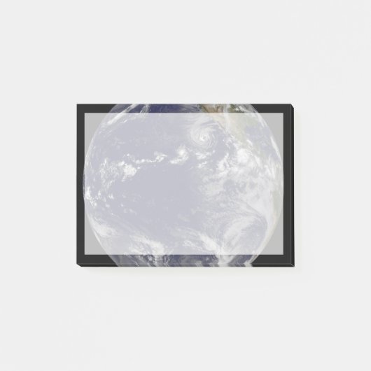 Full Earth toont verschillende tropische Stormen. Post-it® Notes (Voorkant)