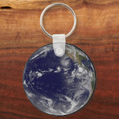 Full Earth toont verschillende tropische Stormen. Sleutelhanger (Achterkant)