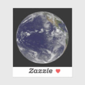 Full Earth toont verschillende tropische Stormen. Sticker (Vel)