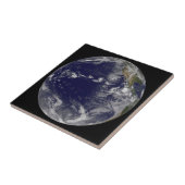 Full Earth toont verschillende tropische Stormen. Tegeltje (Zijkant)