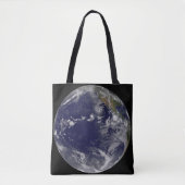 Full Earth toont verschillende tropische Stormen. Tote Bag (Voorkant)
