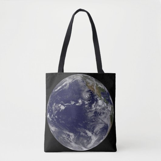 Full Earth toont verschillende tropische Stormen. Tote Bag (Voorkant)