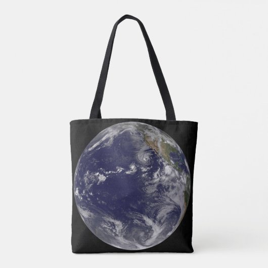 Full Earth toont verschillende tropische Stormen. Tote Bag (Achterkant)