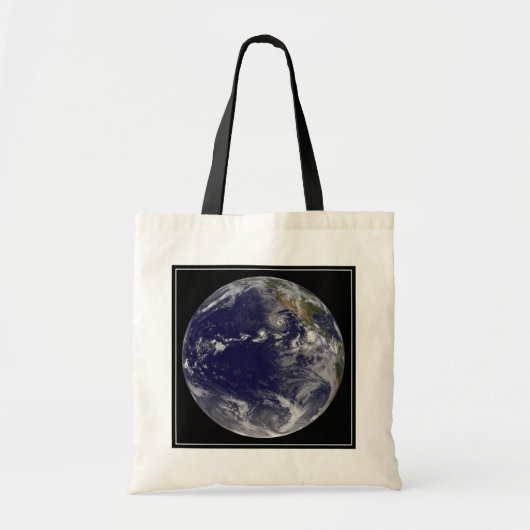 Full Earth toont verschillende tropische Stormen. Tote Bag (Voorkant)