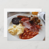 Full English breakfast Briefkaart (Voorkant / Achterkant)
