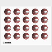 FULL FIELD MOON - RED RONDE STICKER (Vel)