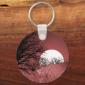 FULL FIELD MOON - RED SLEUTELHANGER (Voorkant)