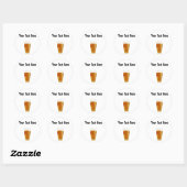  Full Golden Beer Glass Sticker (Vel)
