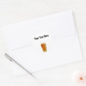  Full Golden Beer Glass Sticker (Envelop)