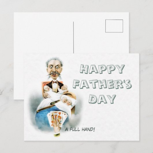 Full-Hand Vaderdag CC0186 Briefkaart (Voorkant / Achterkant)