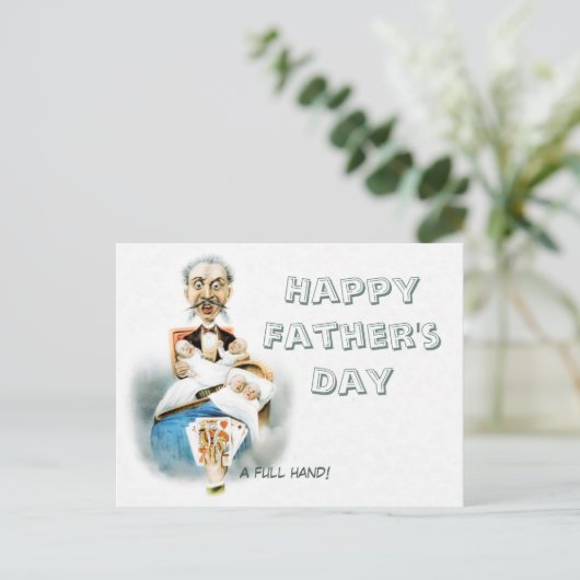 Full-Hand Vaderdag CC0186 Briefkaart (Staand voorkant)