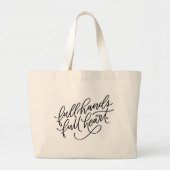 Full Hands Full Heart Hand Lettert Grote Tote Bag (Voorkant)