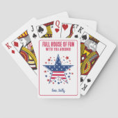 Full House of Fun with You Around! | Funny Friends Pokerkaarten (Achterkant)