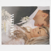 Full-Lijst Love Note Fleece Deken (Voorkant (Horizontaal))