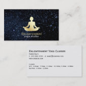 Full Lotus (goud) / Nachthemel Visitekaartje (Voorkant / Achterkant)