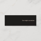 Full-maanprofielkaart Mini Visitekaartje (Achterkant)