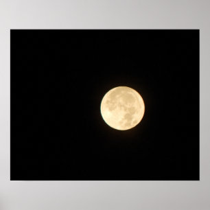 Full Moon 20x16-Poster afdrukken - Wandplaat afdru Poster