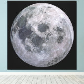 FULL MOON Aangepaste Fotografie Canvas Print (Insitu (Houten vloer))