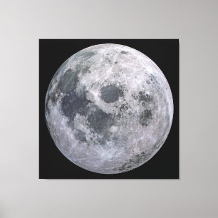FULL MOON Aangepaste Fotografie Canvas Print
