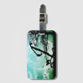 Full Moon and Cat J Initiaal Monogram Bagagelabel (Voorkant (verticaal))