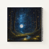 Full Moon and Fireflies Hard Hoesje Journal Notitieboek (Achterkant)