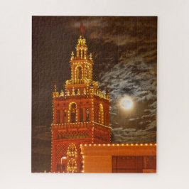 Full Moon and Giralda Tower, Kansas City, Missouri Legpuzzel