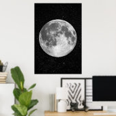 Full Moon art Poster (Thuiskantoor)