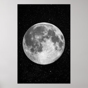 Full Moon art Poster