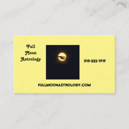 Full Moon Astrology Visitekaartje