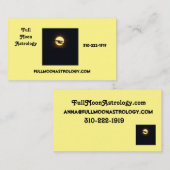 Full Moon Astrology Visitekaartje (Voorkant / Achterkant)
