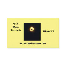 Full Moon Astrology Visitekaartje