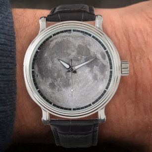 Full Moon Astronomy Afbeelding Watch Horloge