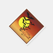Full Moon Bats Halloween Napkins Servetten (Hoek)