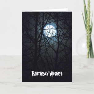 Full Moon Birthday W8-kaart Kaart