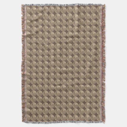 Full Moon Blanket Super Moon Throw Blankets Cadeau Deken (Voorkant Verticaal)