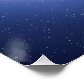 Full Moon Blue Aura Glossy Poster (Hoek)