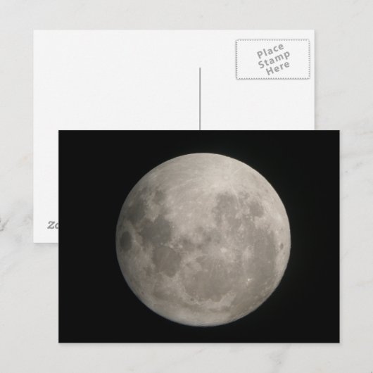 Full moon briefkaart (Voorkant / Achterkant)