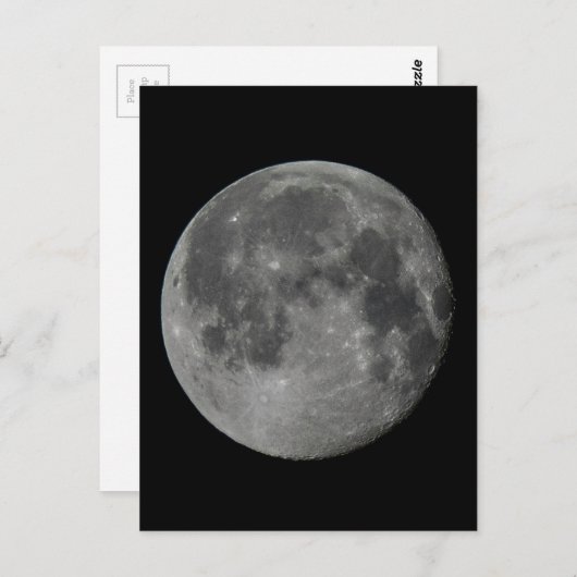 Full Moon Card Briefkaart (Voorkant / Achterkant)