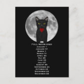 Full Moon  Cat 2026  Postcard Briefkaart (Voorkant)