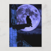 Full Moon Cat Briefkaart (Voorkant)